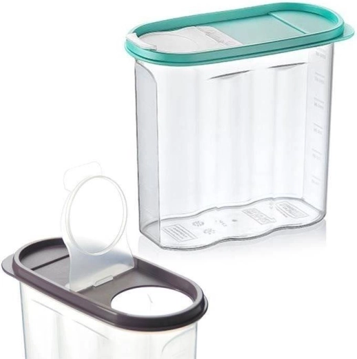 Dóza na sypké potraviny s dávkovačem a odměrkou 1,7 l