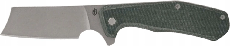 Gerber Asada Olive kapesní nůž 7,6 cm se stonewash čepelí a rukojetí z micarty