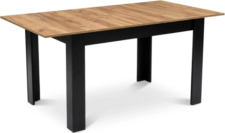 Rozkládací jídelní stůl 120–160 × 80 cm v dekoru dub craft, pro 4–6 osob