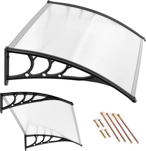 Vchodová stříška 150 × 80 cm z polykarbonátu modernhome