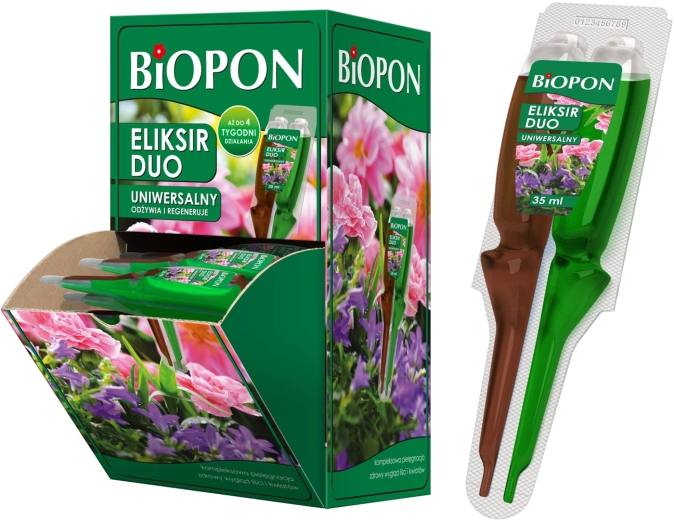 Biopon Eliksir Duo pro rychlou regeneraci a výživu okrasných rostlin