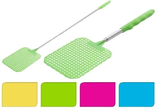 Teleskopická plácačka na mouchy 24–56 cm, mix barev