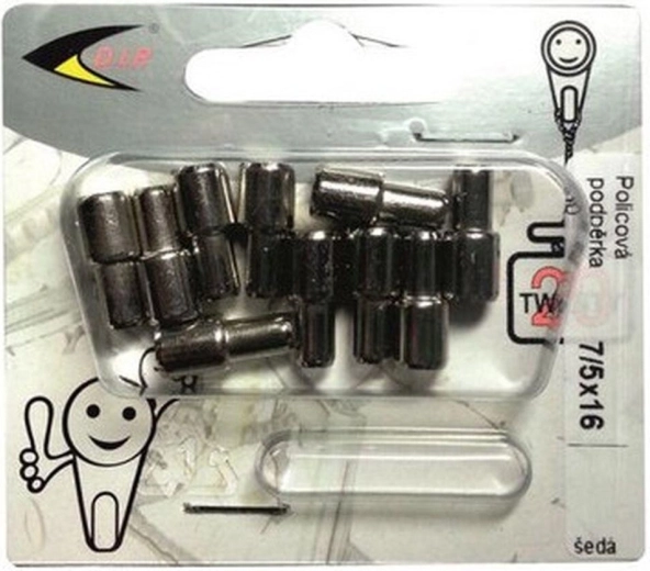 Nábytková podpěrka 7/5 zinkovaná, 10 ks blistr