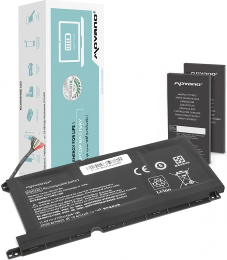 Baterie Movano PG03XL pro notebooky HP 15-dh, 15-ec, 15-dk a 16-a (4150 mAh / 47 Wh)