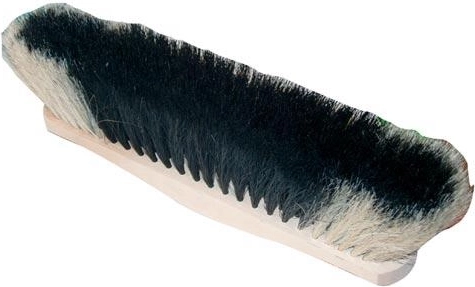 Smeták na násadu 28 cm, dřevěný nelakovaný, směs žíní a PET, bez závitu