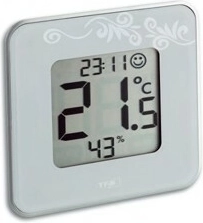 Digitální teploměr s vlhkoměrem TFA STYLE, bílý