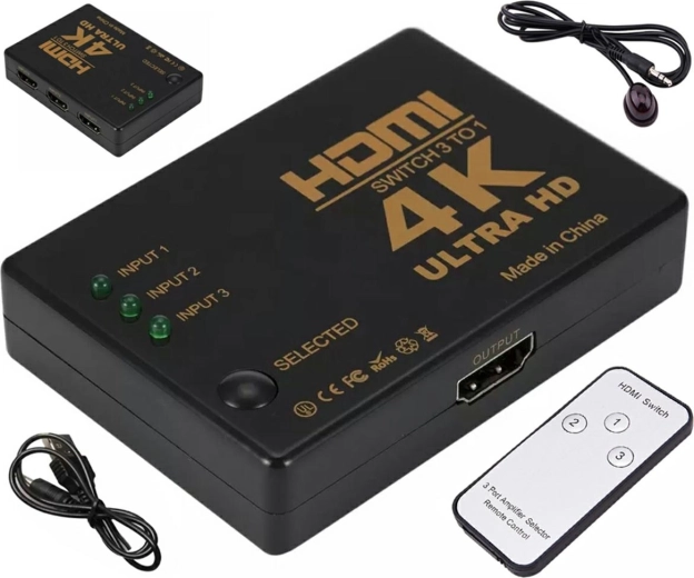 HDMI přepínač s dálkovým ovládáním