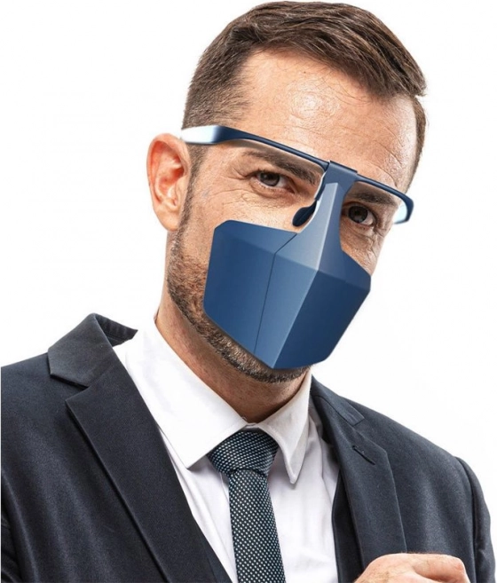 Ochranný obličejový štít – modrý