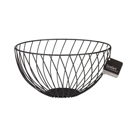 Černý ocelový košík na ovoce 13,5 cm