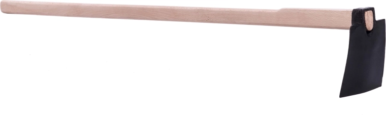 Kovaná plochá motyka 600 g s dřevěnou násadou 130 cm