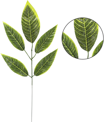 Umělá větvička s listy manga 57 × 24 cm