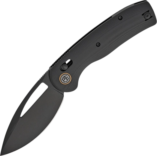 Zavírací nůž Petrified Fish Viper 8,9 cm, Black Stonewash, G10, černý
