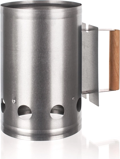 Rozpalovač dřevěného uhlí pozinkovaný 16,5 × 28 cm