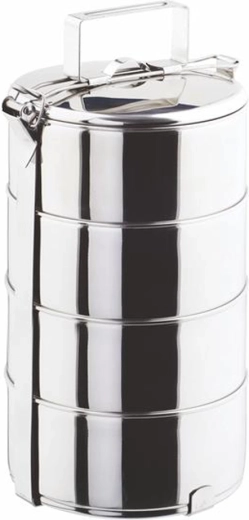 Jídlonosič TORO se čtyřmi patry, 4 × 1,25 l, průměr 16 cm