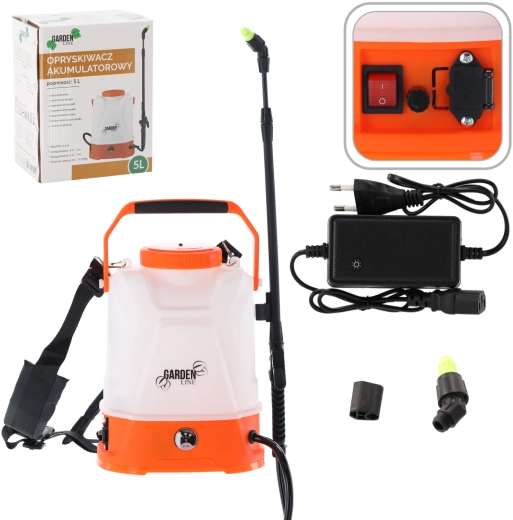 Akumulátorový tlakový postřikovač 5 l