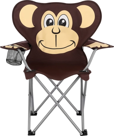 Dětská skládací kempingová židle NILS Camp – opice