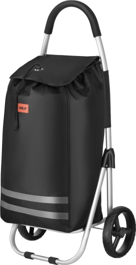 Skládací nákupní vozík 45 l NILS černý
