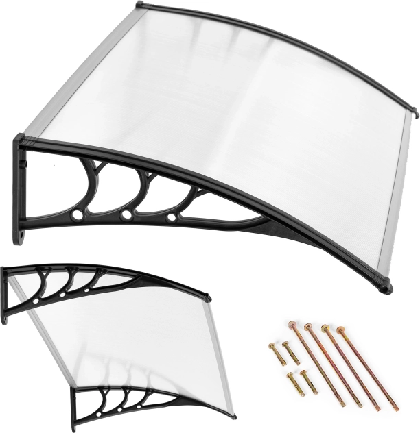 Vchodová stříška 120 × 80 cm z polykarbonátu ModernHome