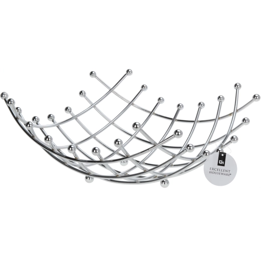 Chromovaný košík na ovoce