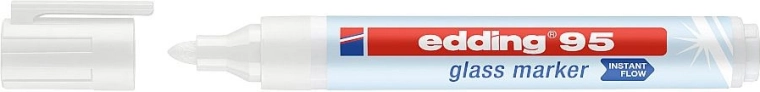 Popisovač na sklo Edding 95, bílý