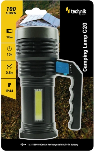 Technik MT-C20 ruční kempingová svítilna s duálním světlem (COB + CREE XPE) - 1 kus