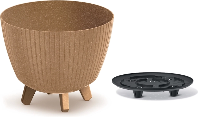 Květináč Lamia Eco Wood 28,8 cm naturo