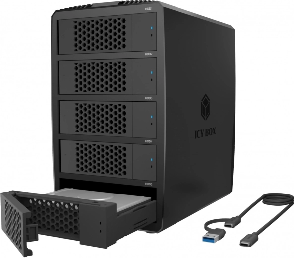 Externí RAID box ICY BOX pro 5× SATA disků 2,5/3,5