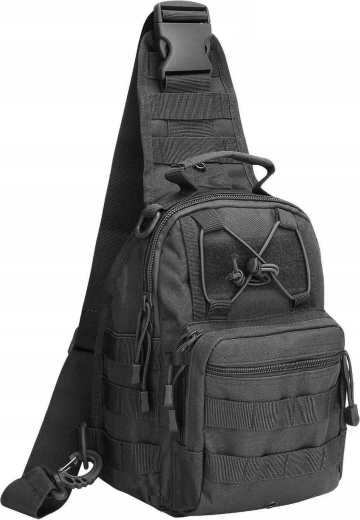 Taktický sling batoh 20 l na rameno, černý