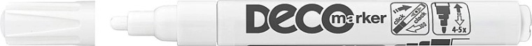 Lakový popisovač ICO Deco, bílý