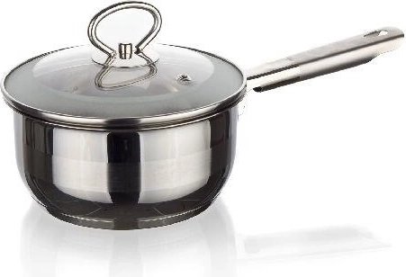 Nerezový rendlík 14 cm se skleněnou poklicí MATTE New Line, 0,9 l, pro indukci