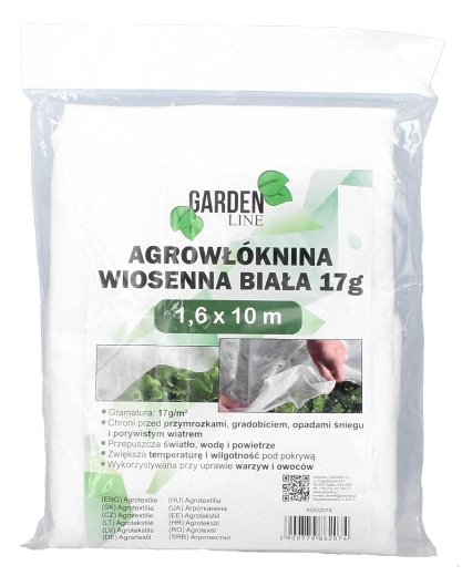 Agrotextilie jarní bílá 1,6 × 10 m 17 g/m²