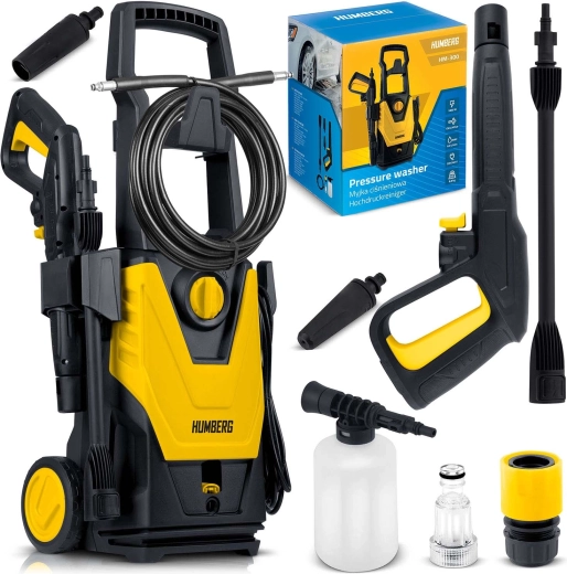 Humberg vysokotlaký čistič 1800 W HM-300 s hliníkovým čerpadlem a turbotryskou
