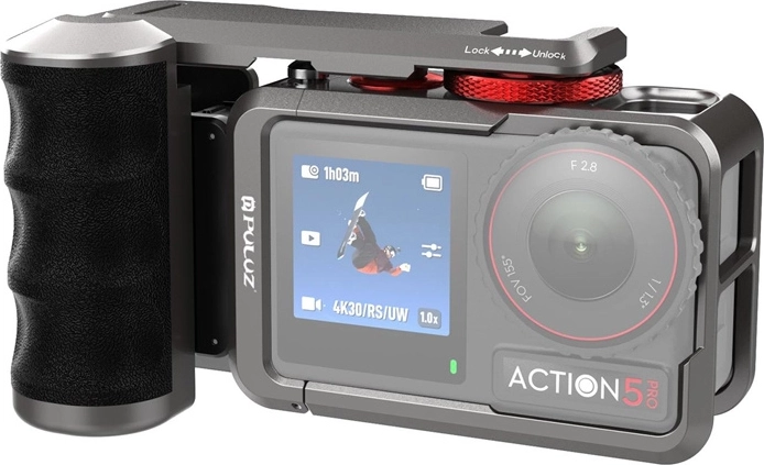 Kovové ochranné pouzdro s rukojetí pro DJI OSMO ACTION 5 PRO / ACTION 4 / ACTION 3