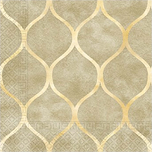 Ubrousky s orientálním vzorem, 3vrstvé 33 × 33 cm