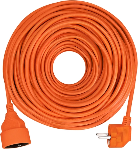 Solight prodlužovací kabel se spojkou, 1 zásuvka, 25 m, 3 × 1,5 mm², oranžový - 1 kus
