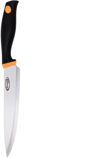 Kuchařský nůž 20 cm z nerezové oceli se šedou protiskluzovou rukojetí