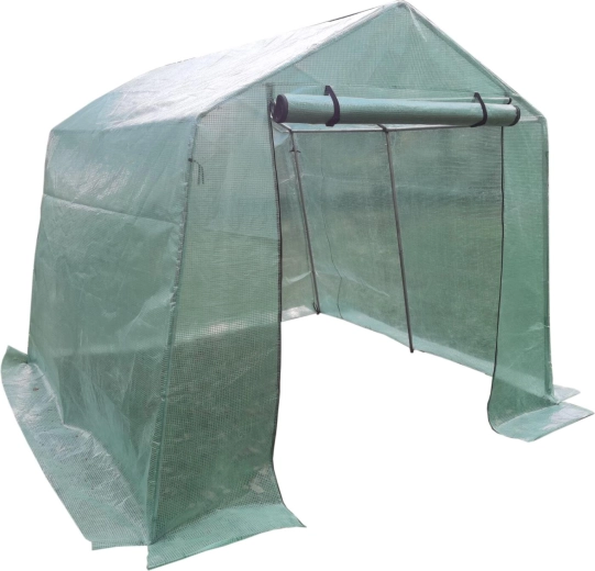 zahradní fóliovník bez oken špičatý 250 × 200 × 211 cm