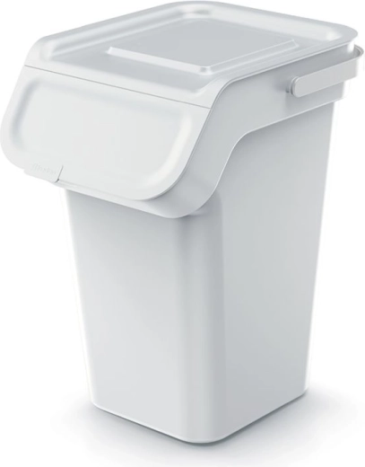 Odpadkový koš s aktivním uhlíkovým filtrem 25 l, popelavě šedý