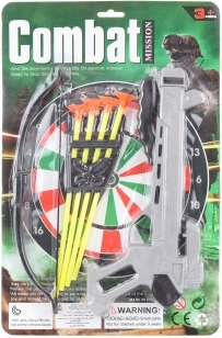 Dětská kuše s terčem a přísavkovými šípy