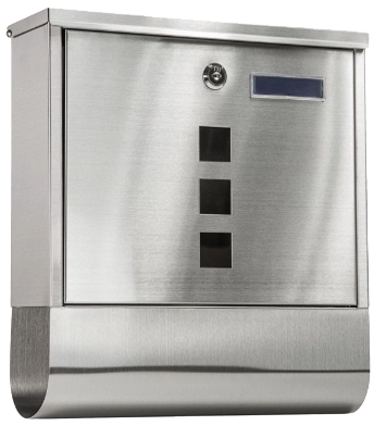 Nerezová poštovní schránka Albatross s držákem na noviny