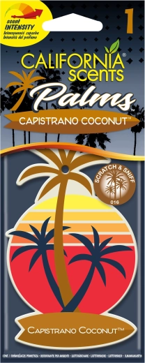 Závěsná vůně do auta California Scents Palm Capistrano Coconut