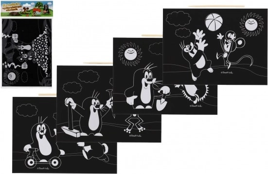 Vyškrabovací obrázek Krtek a přátelé