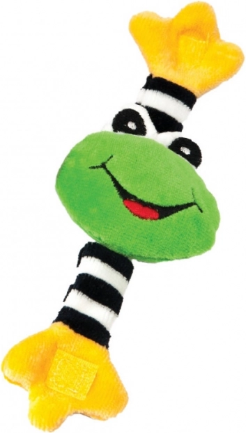 Textilní náramková chrastítka žabka pro miminka