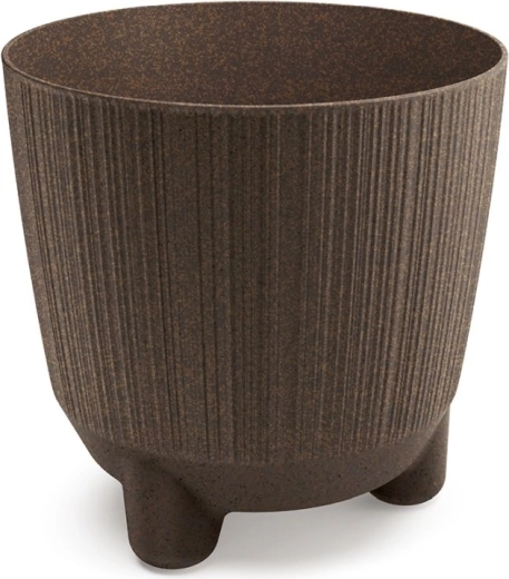 Květináč Ryfo Eco Wood 19,5 cm – káva