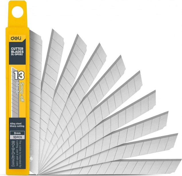 Univerzální nůž Deli Tools s vyměnitelnou čepelí 9 mm