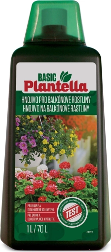 Tekuté hnojivo pro balkónové kvetoucí rostliny Plantella Basic 1 l