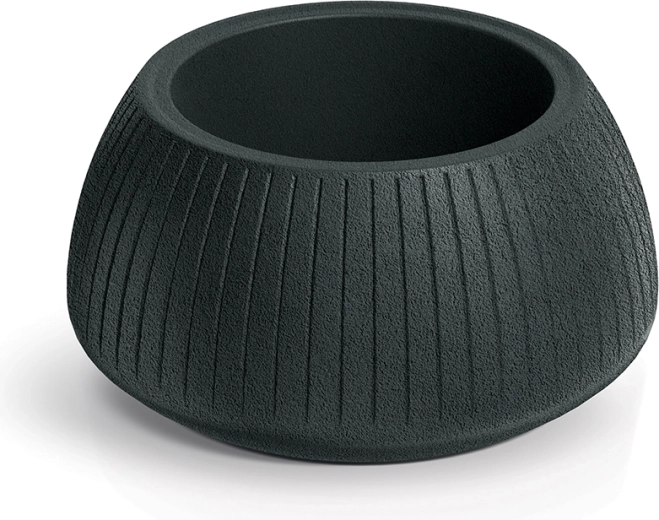 Květináč Coro Bowl 40 cm tmavě šedý