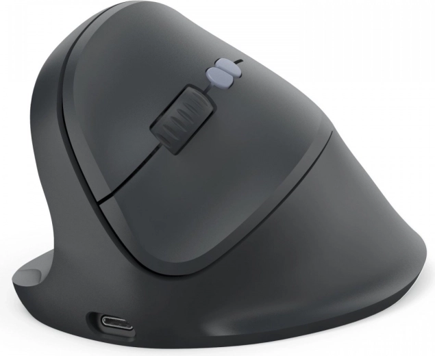 Ergonomická vertikální myš pro leváky černá