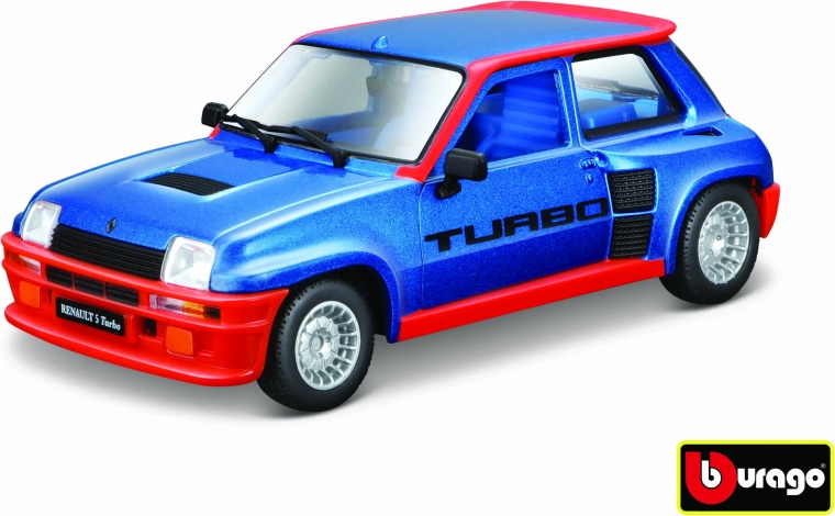 Kovový model auta 1:24 Renault 5 Turbo – modrá (Bburago)