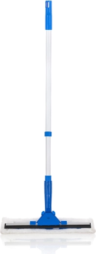 Stěrka na okna s mikrovláknem a gumou, teleskopická tyč 75–150 cm, šířka 25 cm